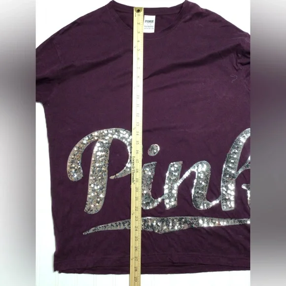 PINK Victoria's Secret Deep Purple Large Tee (0217) - Picture 5 of 6